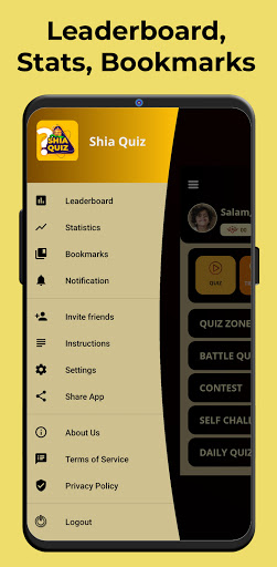 Screenshot of Shia Quiz