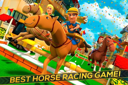 Cartoon Horse Riding: Run Race Unknown