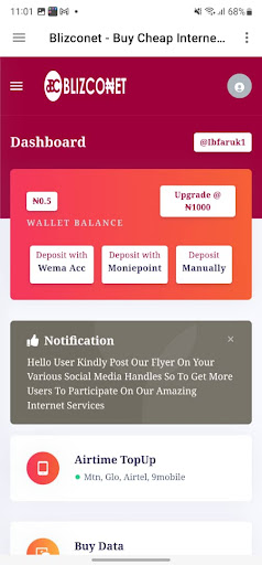 Android application BlizConet | Data Plug screenshort