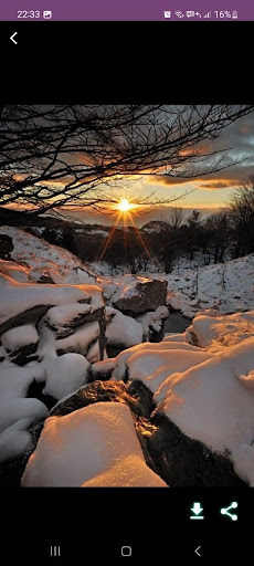 Android application Snow Wallpapers screenshort
