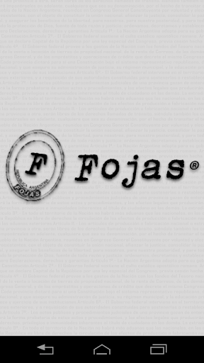 Android application Sistema Juridico Fojas screenshort