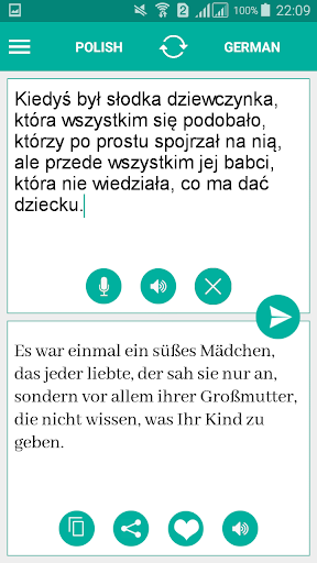 Polish German Translator Screen 2