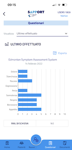 Progetto sAPPort - Medici Screen 3