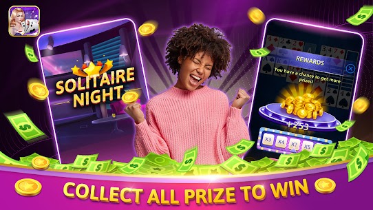 Solitaire Night：Beauty Card game Apk Mod for Android [Unlimited Coins/Gems] 3