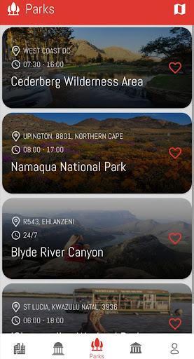 Android application South Africa Landmark guide screenshort