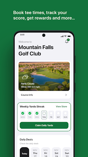 Android application Mountain Falls Golf Club screenshort