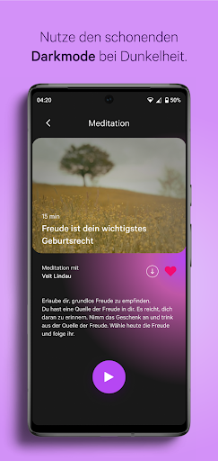 Screenshot of homodea Meditation