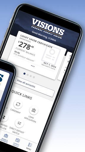 Visions FCU Mobile Screen 2