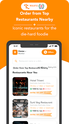 Waayu: Food Delivery App Screenshot 3 - AppWisp.com