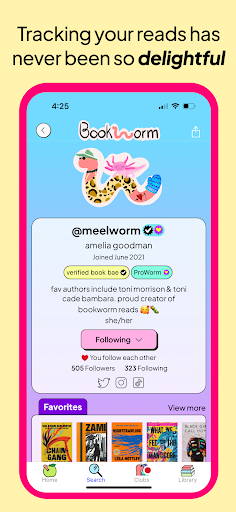 Bookworm Reads Screen 3