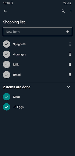 Reusable Checklist Screen 2