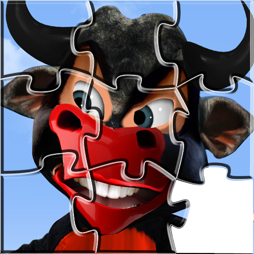 Boi d cara preta Quebra Cabeça logo