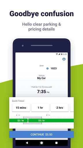 Android application ParkBZN screenshort