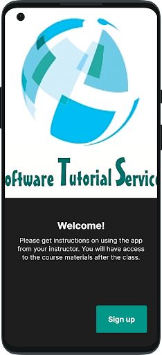 Android application Software Tutorial Services screenshort