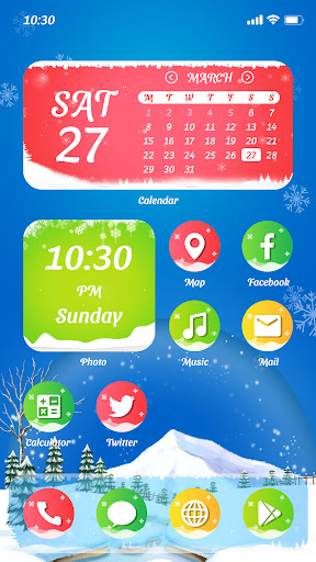 Android application Wow Christmas Fantasy Theme screenshort