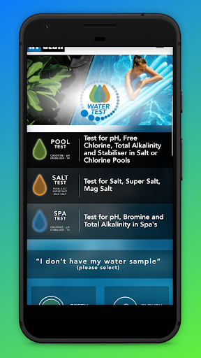 Android application Hy-Clor Pool Testing screenshort
