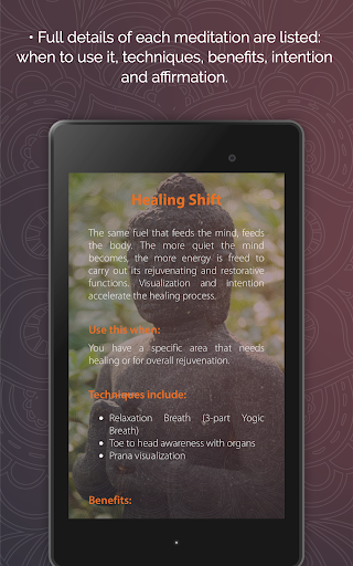 Screenshot of IAM Yoga Nidra™