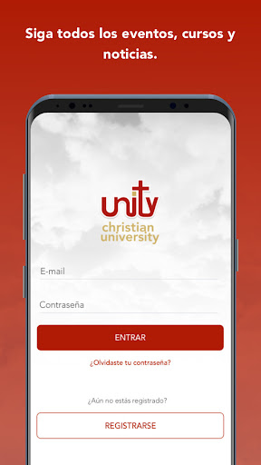 Android application UNITY Christian University screenshort