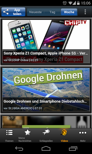 Technologie-News und Videos Screen 2