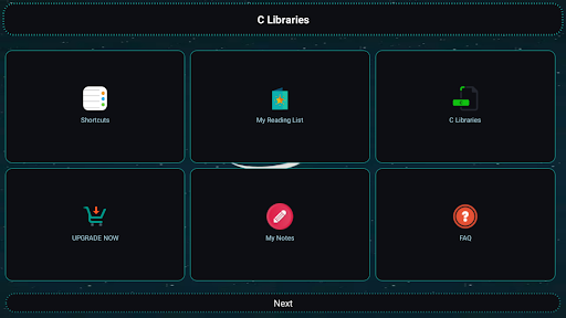 Screenshot of C Libraries and Compiler