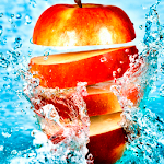 Cover Image of Download Fruits in water live wallpaper  APK