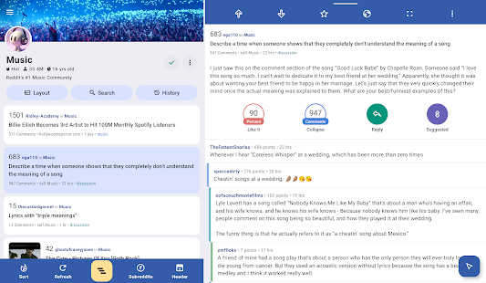 Relay for reddit Captura de pantalla