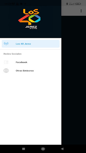Android application Los 40 Jerez screenshort