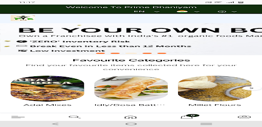 Android application PrimeFoods-Digiit screenshort