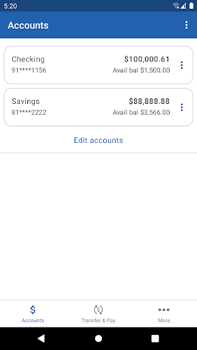 B&V Credit Union Screen 3