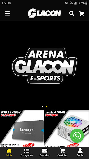 Android application GLACON screenshort