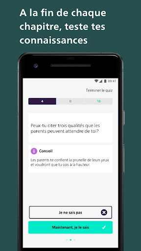Aperçu de l'application