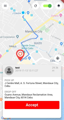 Golog Driver App Screen 3