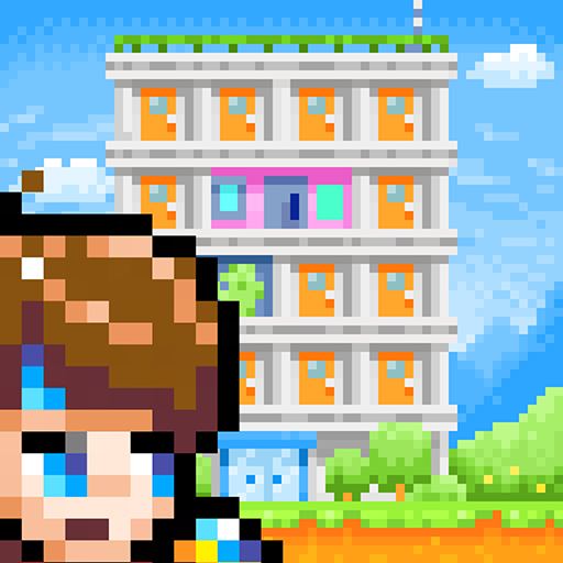 勇者のマンション 人気の放置マンション経営ドットRPG logo