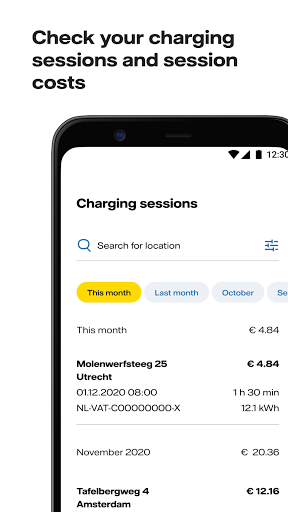 Screenshot of Vattenfall InCharge
