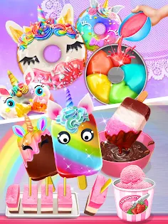 Unicorn Cake Rainbow Food Chef - Screenshot 4