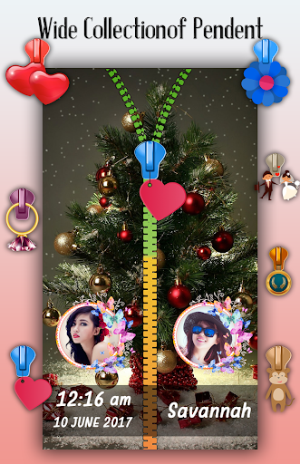 Christmas Zipper Lock Screen