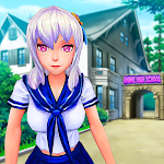 Cover Image of 下载 Anime School Girl Life Simulation Sakura Simulator  APK