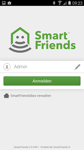 Android application SmartFriends screenshort
