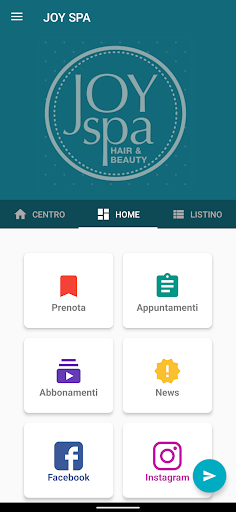 Android application JOY SPA screenshort