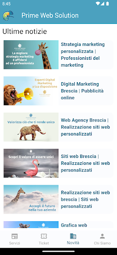 Prime Web Solution Screen 2