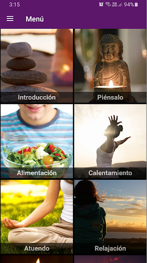 Android application Técnicas de meditación screenshort