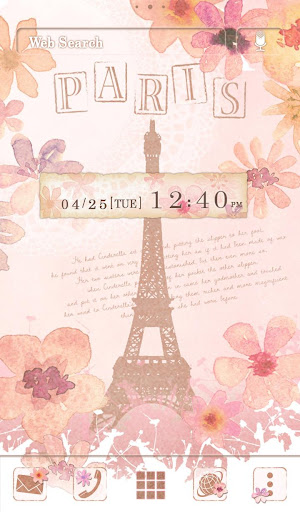 Android application -Lovely Paris- Theme +HOME screenshort