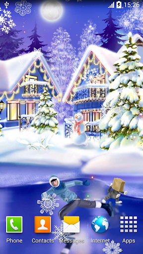 Christmas Rink Live Wallpaper Screen 3
