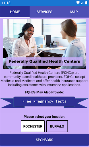Android application Women's Guide to Healthcare NY screenshort