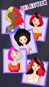 Girls hairstyle salon game