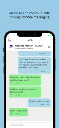 Clinician Messaging Screen 2