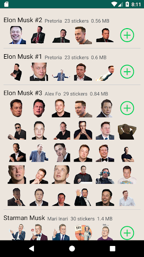 Elon Musk stickers for WAStick