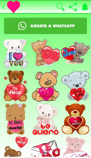 Android application Stickers Románticos screenshort