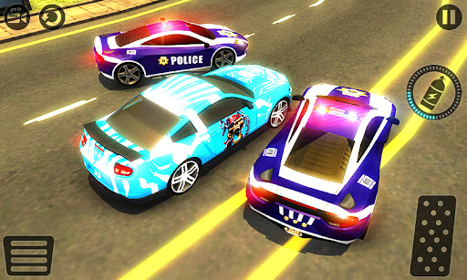 Police Car vs Gangster Escape 2