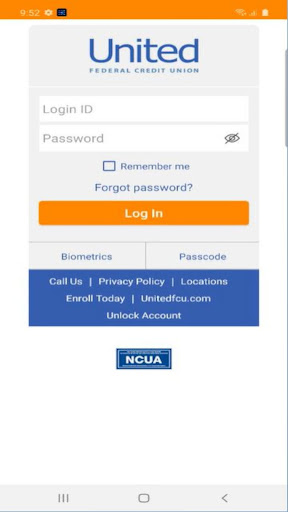 Android application United Federal Credit Union screenshort